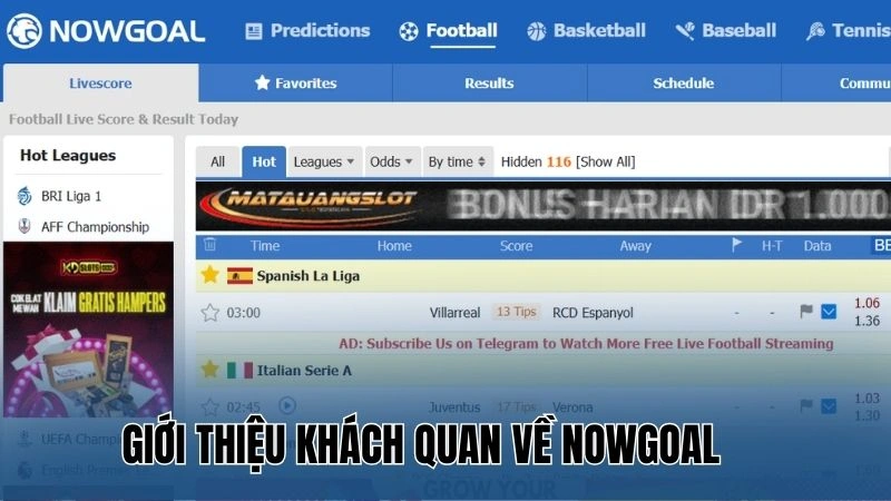 Giới thiệu khbacsh quan về nowgoal